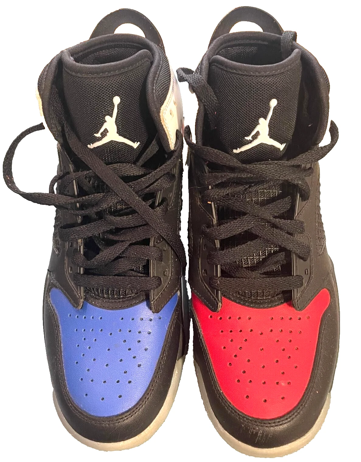 Scarpe da ginnastica AIR JORDAN BLU e ROSSO alternativo UK 7 5 buone condizioni usate