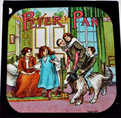 Peter Pan Chapter One 8er Set antike Primus Magic Laternenschieber JM Barrie