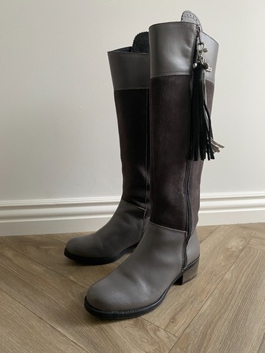 Welligogs Boots Mayfair Suede & Leather Tasselled Spanish Riding Boot EU 38 UK 5 - Picture 18 of 21