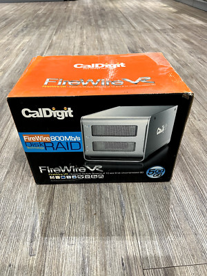CalDigit FireWire VR 500GB 720402 RAID Enclosure w/ Spare Drive No power supply
