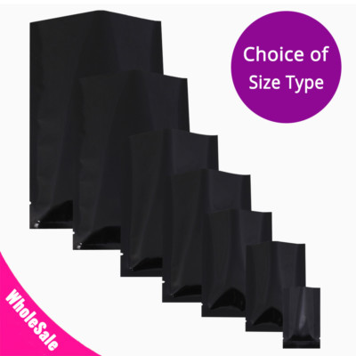 Flat Mylar Foil Heat Seal Bags|Open Top Pouch for Food, Sport Cards|Multi Sizes