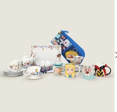 Disney Alice im Wunderland Teekanne 3D Teetassen Becher