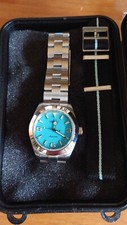 Seiko 5 Mod By Hibachi Customs, Baby Blue Explorer Style 36mm. 