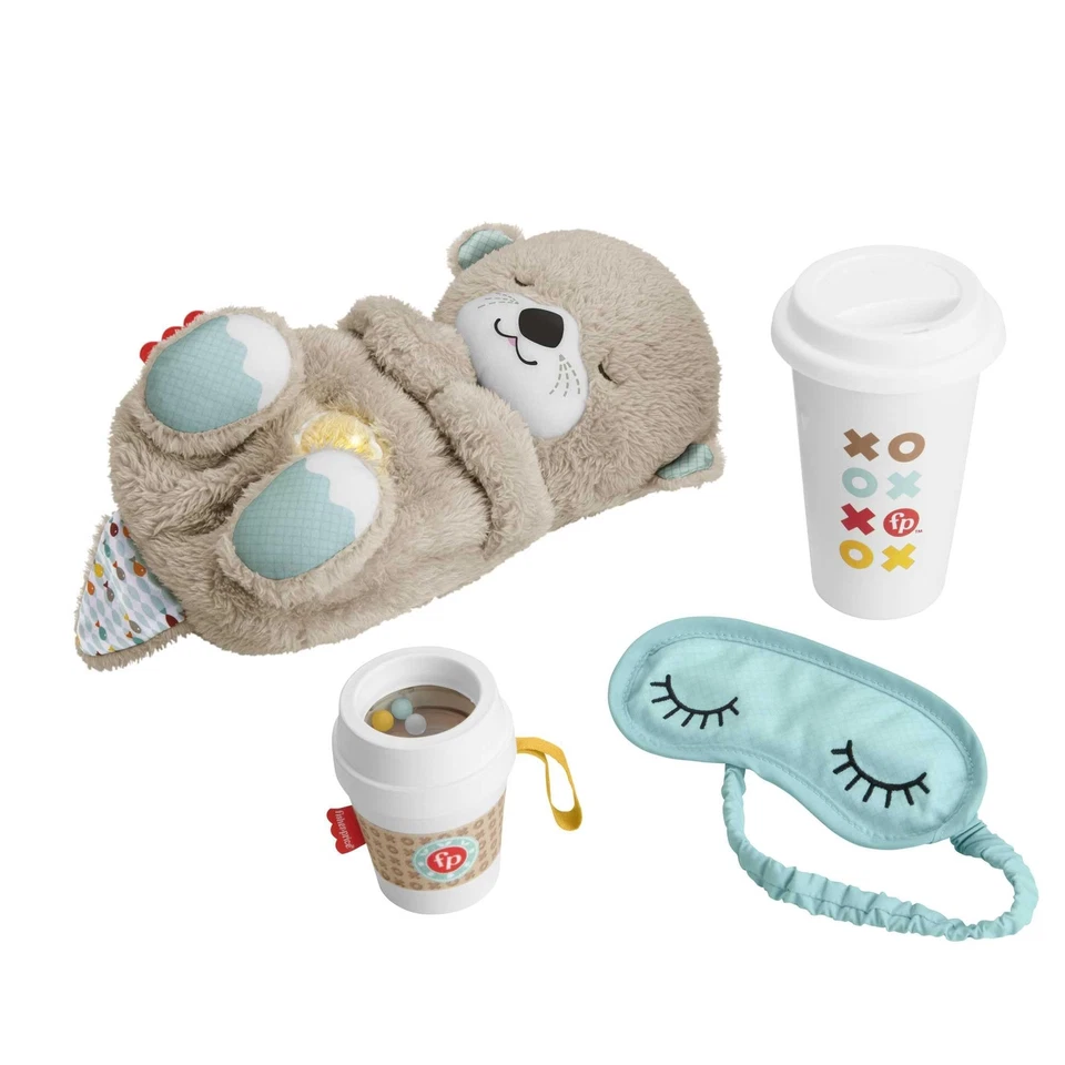 Fisher-Price Schlummer-Otter Geschenkset Babyshower 4 Artikel für Säuglinge