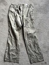 Eddie Bauer Vashon Fit Vintage Beige Womens Pants Size 12 Mid Rise Straight Leg