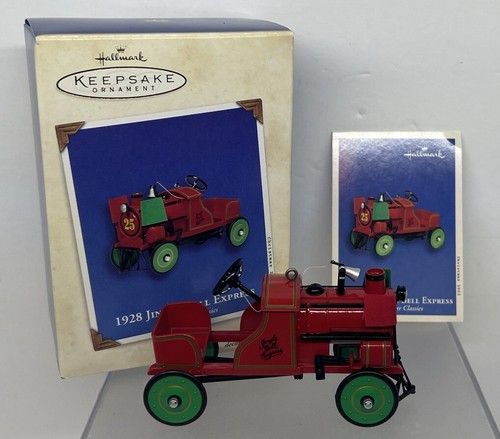 Hallmark Keepsake Ornament "1928 Jingle Bell Express" Kiddie Car Classic - 2002