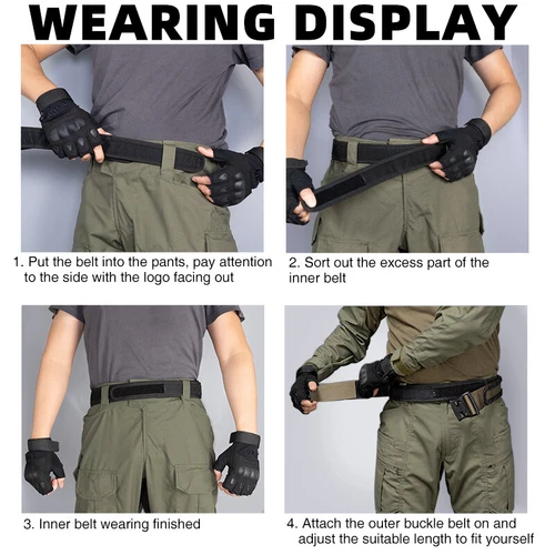 IDOGEAR 2" Taktischer Gürtel Schnellspanner Metallschnalle Laser MOLLE Herren Gürtel tarnfarben - Bild 10 von 21