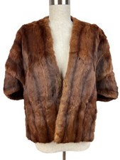 The Fur Salon Vintage Mink Fur Wrap Stole Lined Sanger-Harris Dallas TX