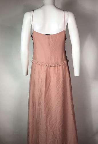 Vtg Moschino Cheap & Chic Pink Silk Maxi Dress S - Picture 6 of 9