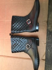 CAPELLI NEW YORK QUILTED MID-CALF BLACK WOMEN'S WEATHER BOOT SZ 9