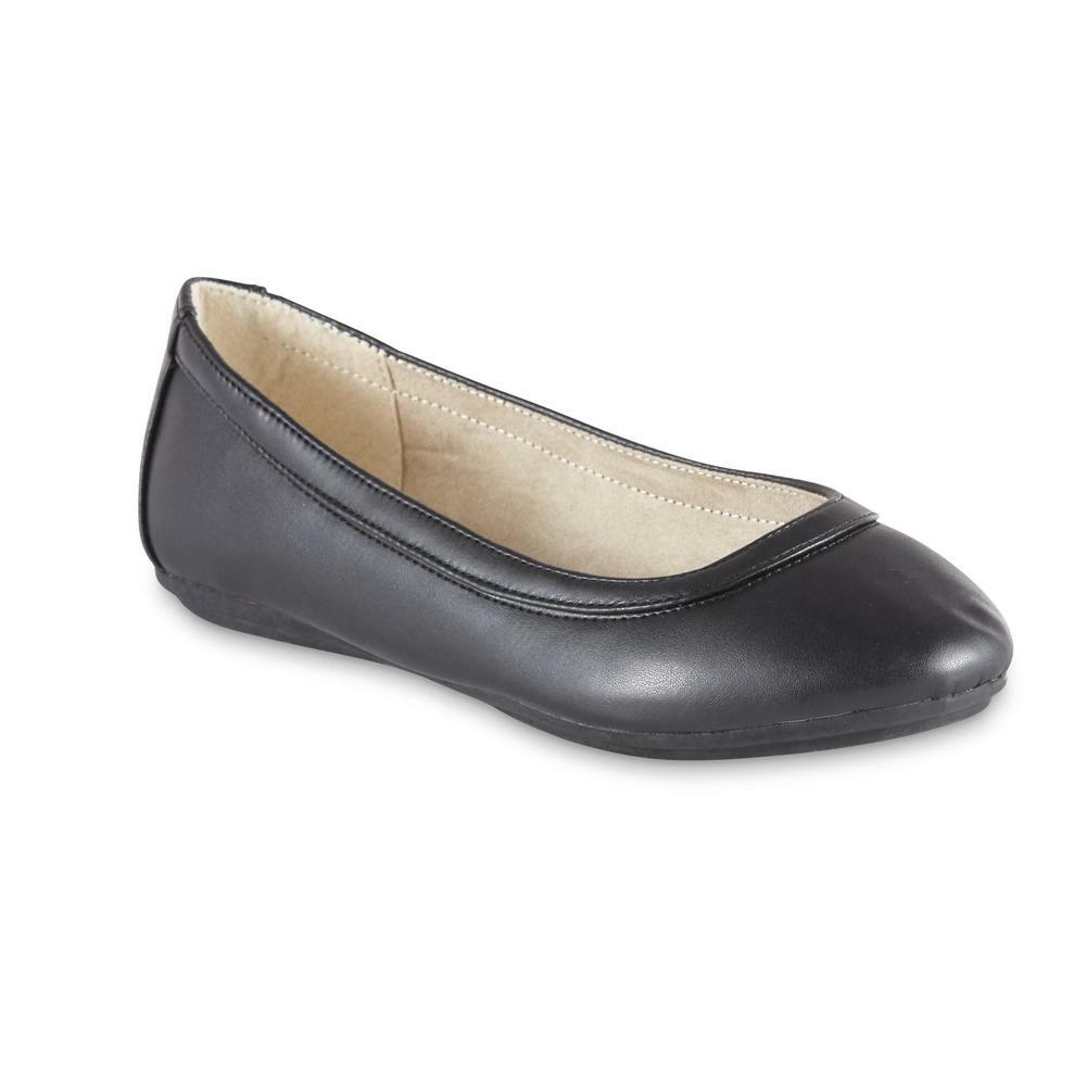 Basic Editions Women's Lori Black Ballet Flat Shoes