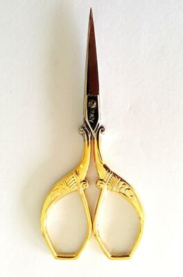 Rococo Golden Embroidery Scissors 3.75'' for Needlepoint, Embroidery, X-Stitch
