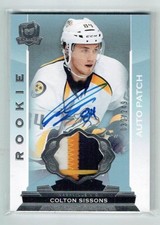 14-15 UD Upper Deck The Cup  Colton Sissons  /249  Rookie  Patch  Auto