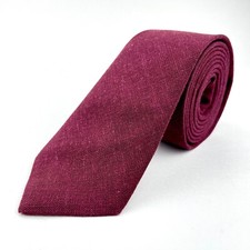 Eggplant Color Cotton Tie - Made in USA