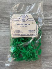 1980s ROBIN HOOD Marx Toys 25pcs 1/32 Green Figures SEALED Mint in Bag MXR-2820