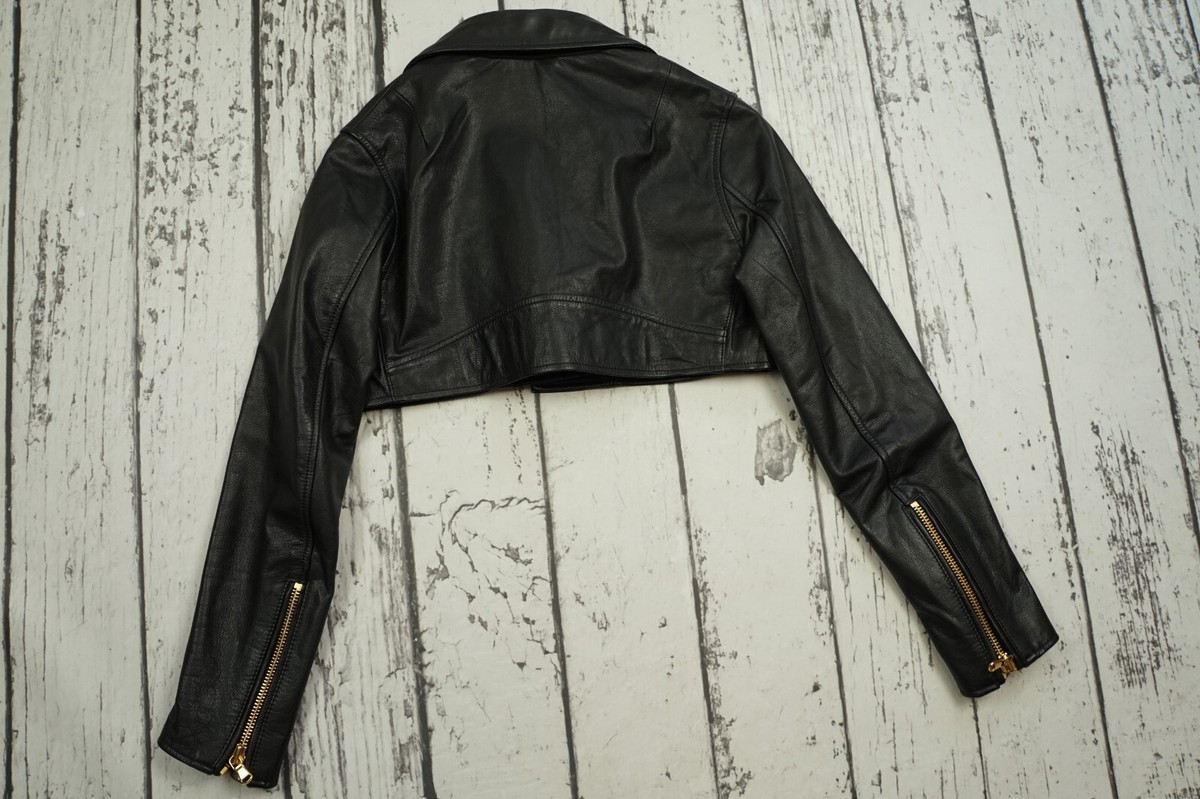 MOSCHINO - carrera H&amp;M MOSCHINO レザージャケット Moschino H&M leather jacket H&MOSCHINO biker jacket leather