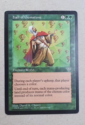 MtG - Hall of Gemstone x1 - Mirage Rare Commander Staple Oldschool Reserved List