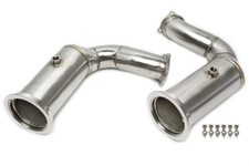Downpipe Edelstahl 2- teilig mit Katalysator für Porsche Cayenne Turbo Typ 9YA