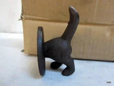 5pcs  Rustic Brown Cast Dog Tail Hooks Coat Hooks Wall Hooks