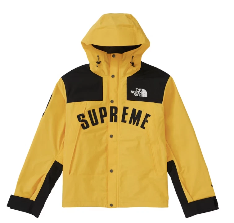 SUPREME 2019 SS THE NORTH FACE ARC LOGO MOUNTAIN PARKA YELLOW S-XL