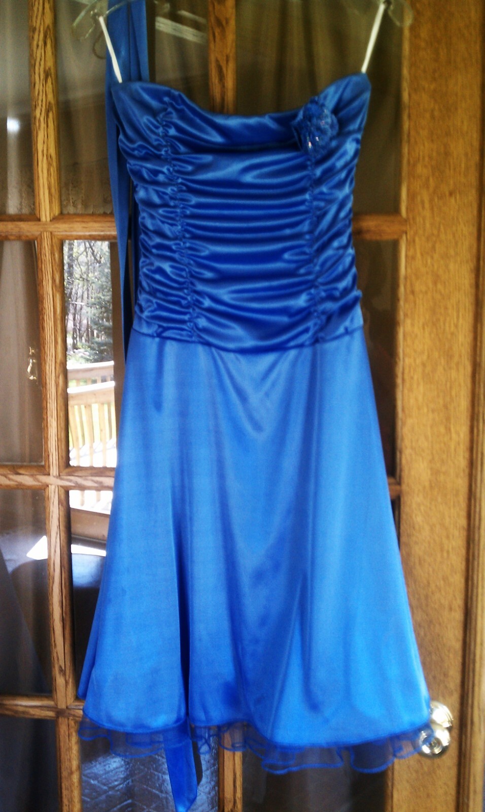 RUBY ROX SIZE M PERIWINKLE BLUE STRAPLESS PARTY D… - image 4
