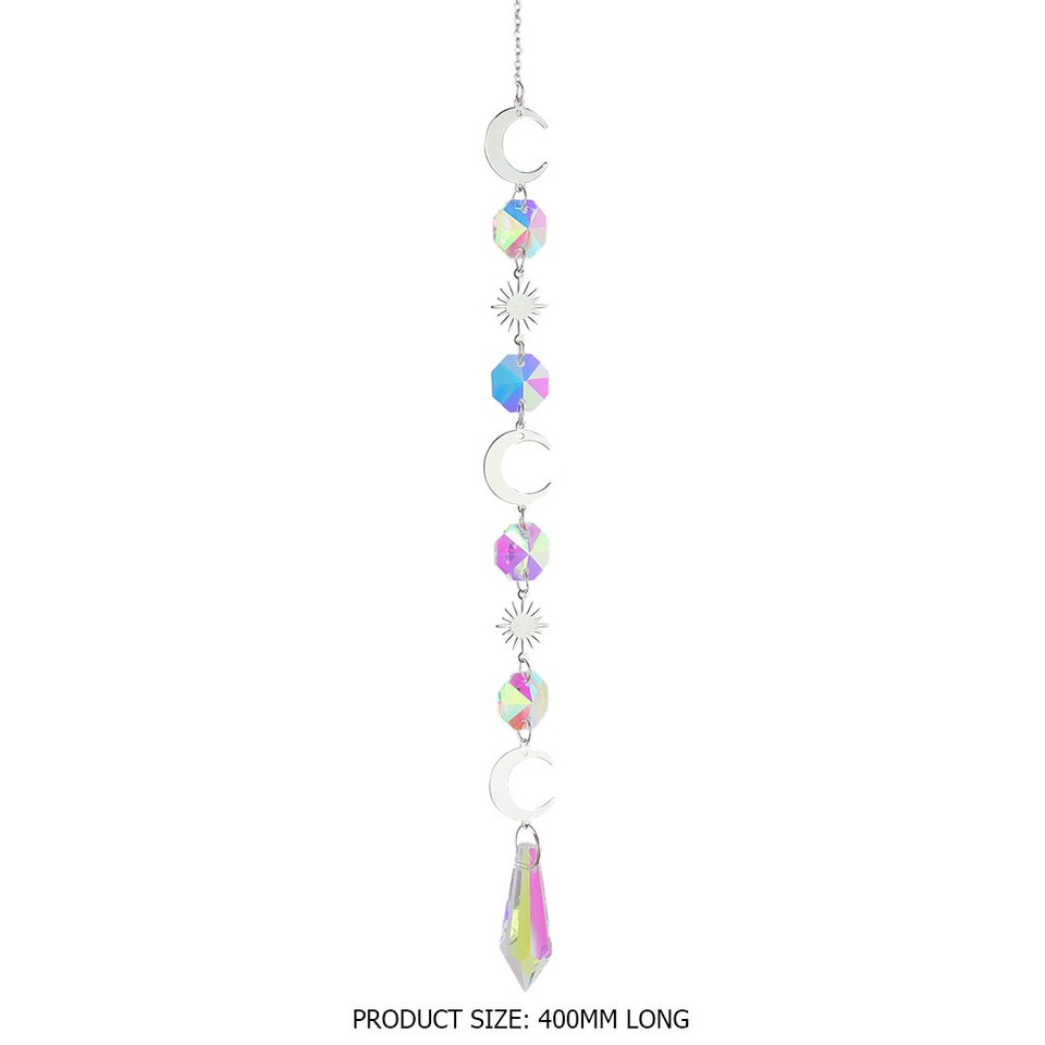uk Crystal Wind Chime Wind Chimes Outdoor Ornament with AB Coating for