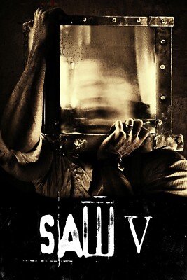 2008 Saw V Movie Poster 11X17 Horror Jigsaw Tobin Bell Detective Hoffman   