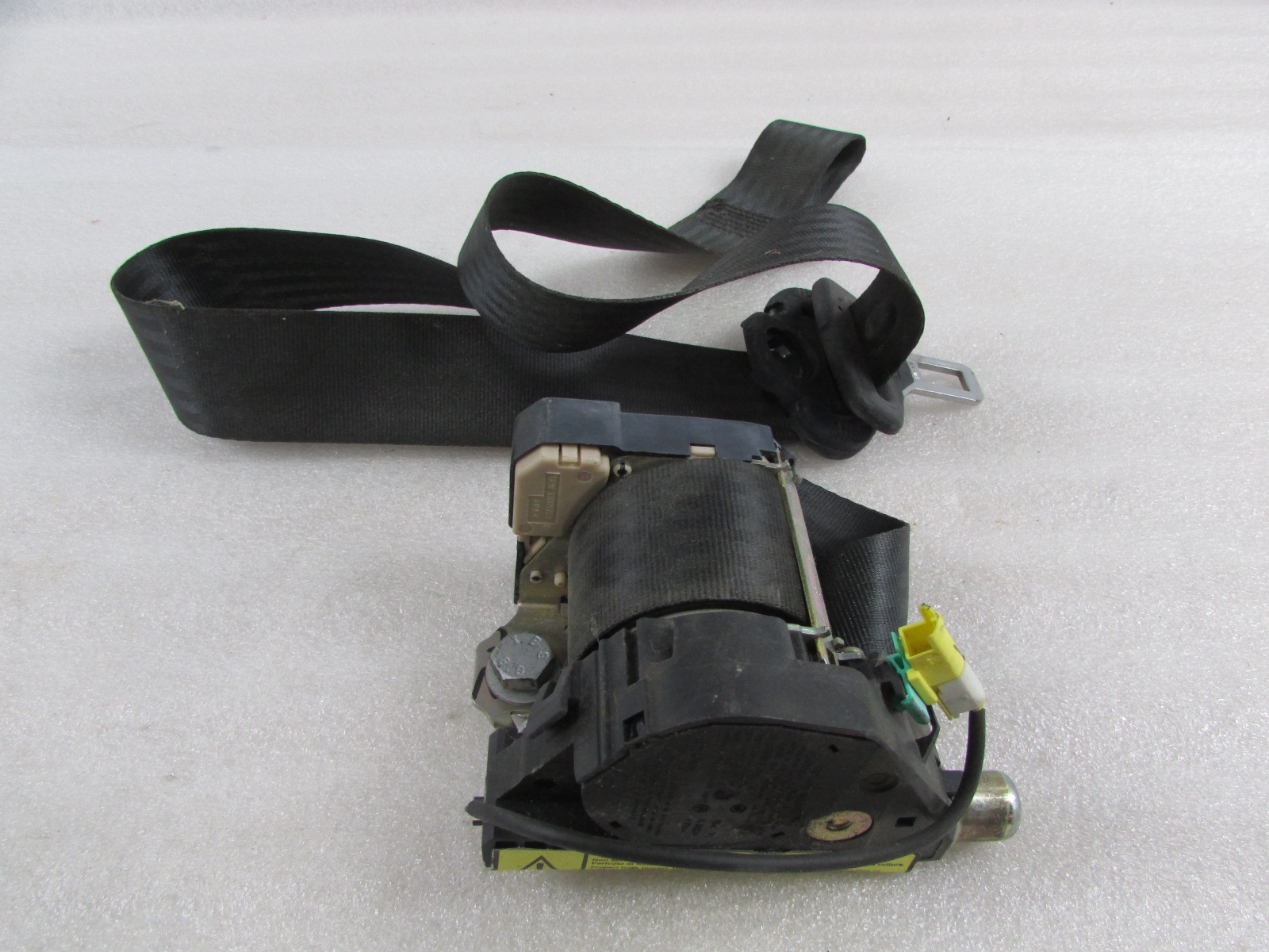 Maserati M128 Coupe, RH, Right Front Seat Belt, Black, Used P/N 66310500
