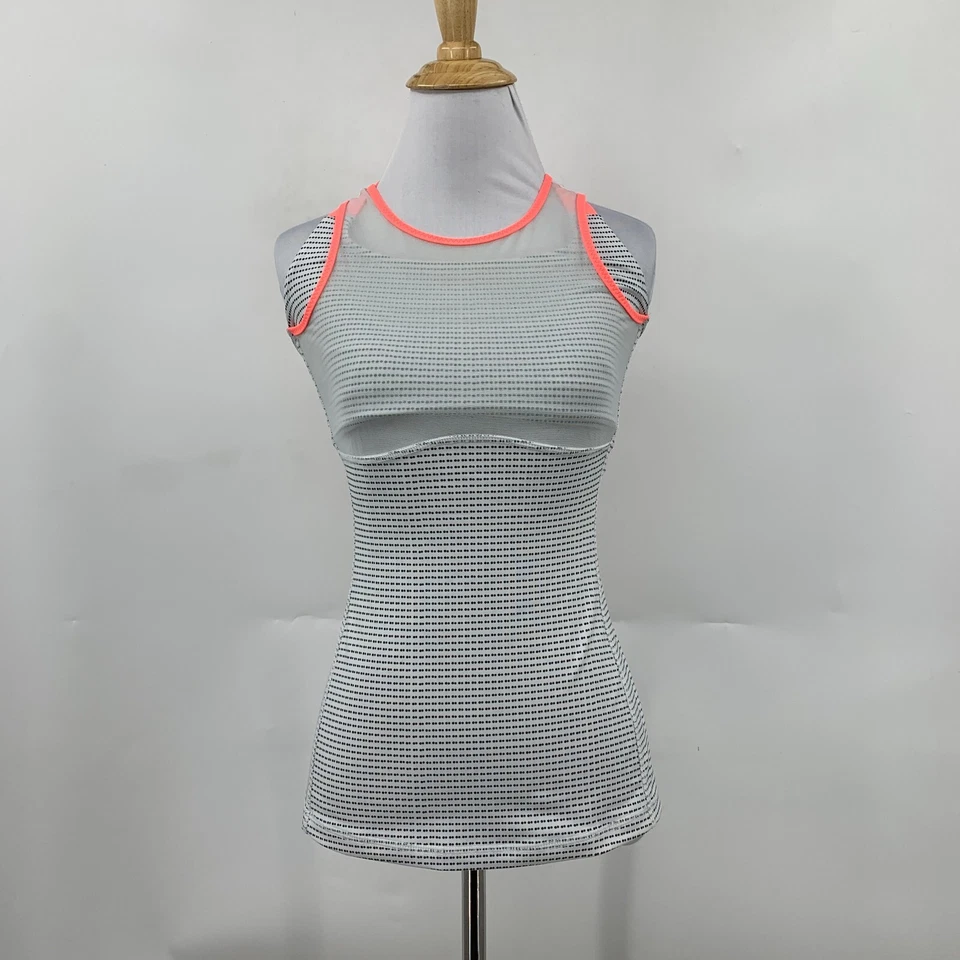 Lululemon готовый комплект пот Майка женщин 4 сетки панели полка бюстгальтер вырез назад - Изображение 2 из 4