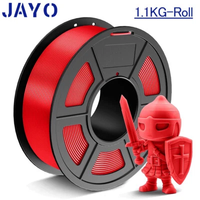 JAYO 1,1KG PLA+ Filamento Impresora 3D 1,75mm PLA Plus Rojo Alta Resistencia