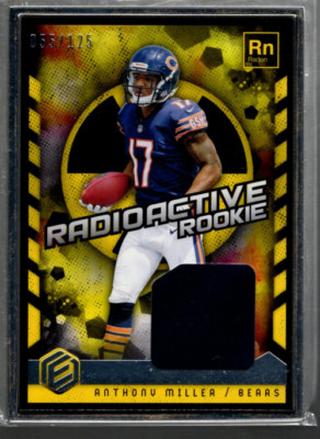 B4222- 2018 Elements Radioaktiv Rookie Materialien #22 Anthony Fräse Trikot /