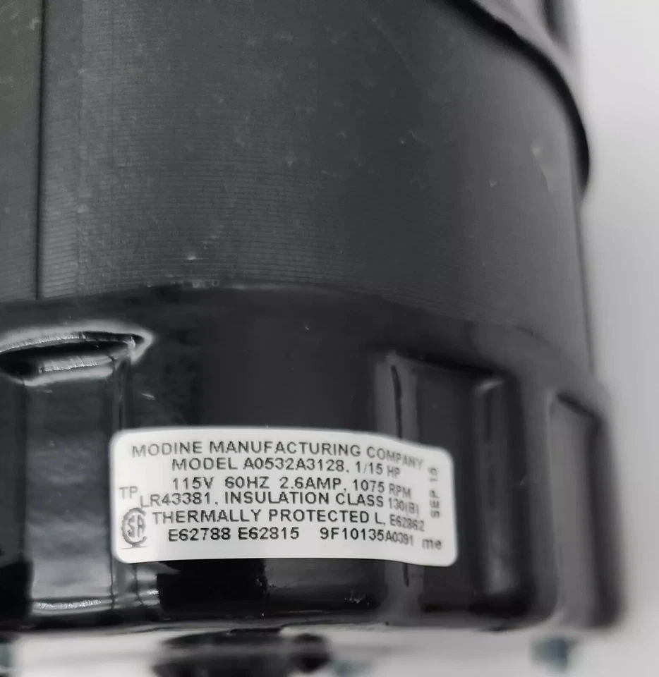 MOTOR SOPLADOR MODINE 9F10135A0391 A0532A3128 9F10135A0391 *NDA DISPONIBLE* Foto 3 de 3