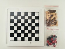 Jeu D'échec En Bois Jeu De Dames Jeu De Société d'échecs Neuf