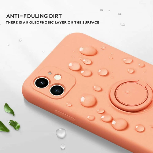 Etui na iPhone 16 15 14 13 Pro Max 12 11 XR XS Silikonowe etui ochronne Ring Cover - Zdjęcie 5 z 28