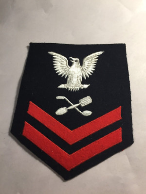 US Navy Petty Officer 2nd class -Molder Rate Patch on felt, (male size ...