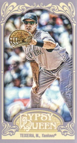2012 Topps Gypsy Queen Baseball Mini Gypsy Queen Back #90 Mark Teixeira - Bild 1 von 2