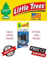 Little Trees Vent Wrap New Car Scent Multi Purpose Air Freshener - 24 Pack 