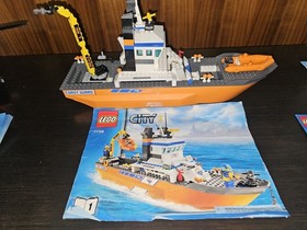 3 SETS Lego 7738, 7739, 7737 INCOMPLETE  City Coast Guard Helicopter,Ship& SUV🕵