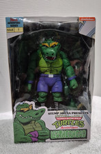 Teenage Mutant Ninja Turtles Stump Wrestling Leatherhead NECA TMNT. READ