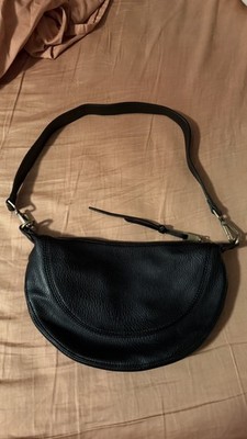 Urban Originals Anthropology Black Luna Crossbody Bag Half Moon Shoulder Bag￼
