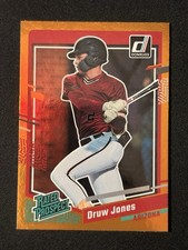 2023 PANINI DONRUSS RATED PROSPECT #59 DRUW JONES ORANGE HOLO