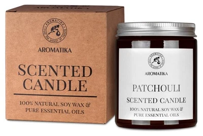 Bougie Parfumée Patchouli 150 g - Huile Essentielle de Patchouli pure - Photo 1/4