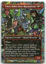 Casey Jones Jury Rig Justiciar Borderless MTG Teenage Mutant Ninja Turtle 207 U