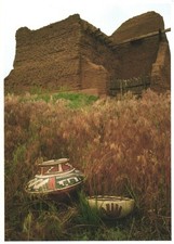 New Mexico Early 16th Century Glaze Pottery Pecos National Monument Postcard