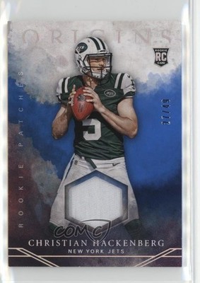 2016 Panini Origins Rookie Blue /49 Christian Hackenberg #RP-CH Patch RC 1dm7