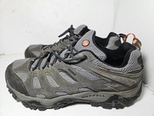 Merrell Moab Low Hiking Shoes Mens Size 13 Beluga Gray Suede Mesh Vibram J88629