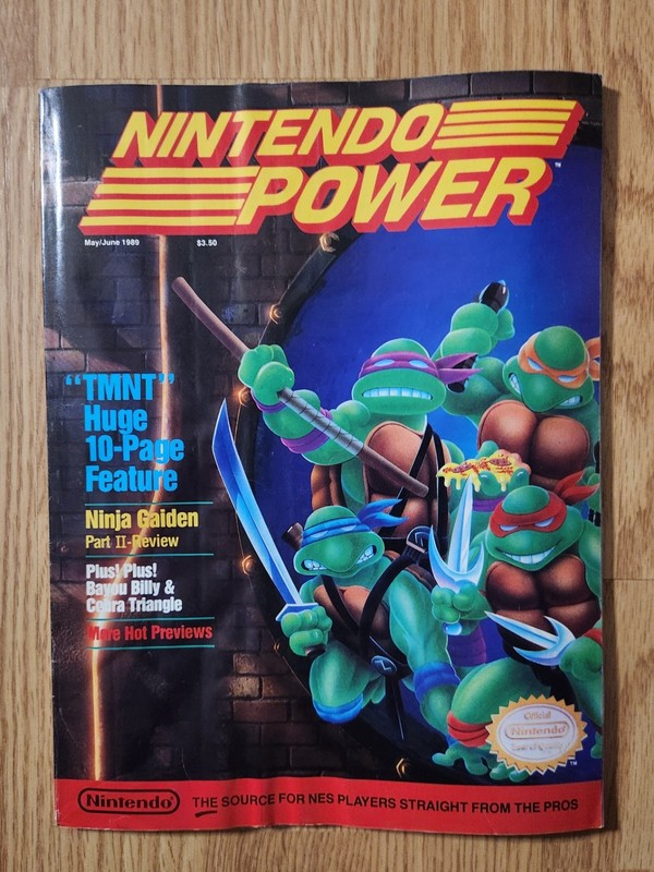 Nintendo Power May/June 1989 Teenage Mutant Ninja Turtles NES TMNT VG+