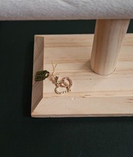 14k gold two tone pendant