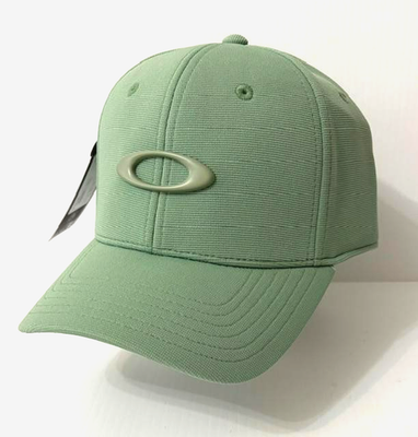 OAKLEY Tincan Cap Stretch Fitted Men's Hat Nile Green S/M L/XL