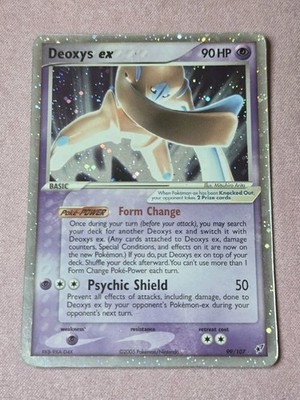 Deoxys EX Defense Forme Holo Pokemon Card 99/107 Ultra Rare 2005 HP